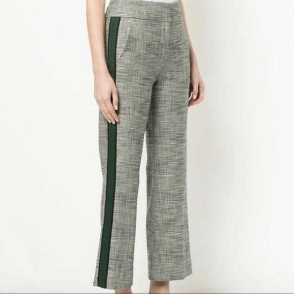 Veronica Beard Cormac Plaid Houndstooth Cropped Trouser Pants Casual Work - Picture 2 of 8